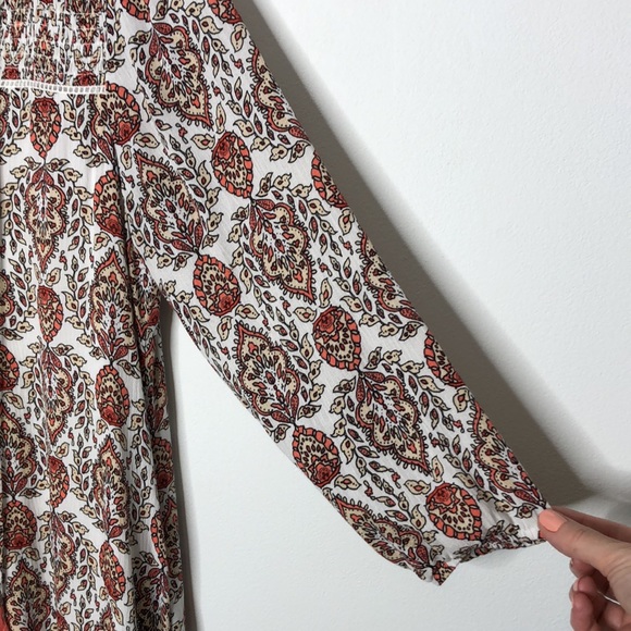 DR2 Floral Boho Dress Cream Size S - Picture 5 of 10